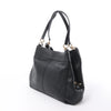 Coach Lexy Pebbled Leather Shoulder Bag in Black Secondhand