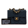 Chanel Mini Square Quilted Satin Single Flap Secondhand