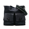 Secondhand Gucci Large Leather Bamboo Double Pocket Messenger Bag