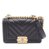 Chanel Small Chevron Lambskin Boy Flap Secondhand