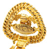 Chanel Gold Plated CC Triangle Rope Clip On Earrings Secondhand