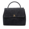 Chanel CC Denim Kelly Top Handle Bag Secondhand