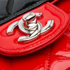 Chanel Mini Rectangular Classic Bicolor Patent Single Flap Secondhand