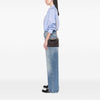 Saint Laurent Medium Calfskin and Suede Chevron Monogram College Satchel Secondhand