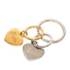 Gucci Gold Plated and Brass Double Heart Key Ring Secondhand