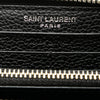 Secondhand Saint Laurent Leather Zip Around Long Wallet