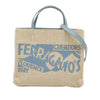 Secondhand Ferragamo Ferragamos Creations Medium Raffia Shopping Tote