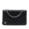 Chanel Quilted Lambskin Book Wallet On Chain Secondhand