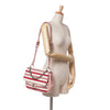 Secondhand Chanel Jumbo Stripe Jersey Felt and Rope Flap