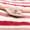 Secondhand Chanel Jumbo Stripe Jersey Felt and Rope Flap