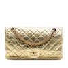 Secondhand Chanel Quilted Metallic Aged Calfskin Reissue 2.55 Double Flap 225