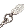 Chanel CC Silver Plated Rhinestones Pendant Necklace Secondhand