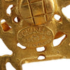 Chanel CC Gold Plated Oval Clip On Earrings Secondhand