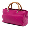 Gucci Medium Calfskin Bamboo Shopper Satchel Secondhand