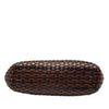 Gucci Woven Leather Bamboo Satchel Secondhand