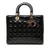 Dior Large Patent Cannage Lady Dior Secondhand