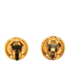 Chanel CC Gold Plated Quilted Faux Pearl Clip On Earrings Secondhand