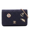 Chanel Quilted Jersey Paris Hamburg Charms Wallet On Chain Secondhand