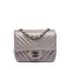 Chanel Mini Square Classic Chevron Iridescent Lambskin Single Flap Secondhand