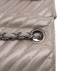 Chanel Mini Square Classic Chevron Iridescent Lambskin Single Flap Secondhand