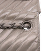 Chanel Mini Square Classic Chevron Iridescent Calfskin Single Flap Secondhand