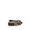 Dior Oblique Embroidered Canvas Saddle Bag Secondhand
