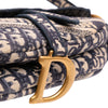 Dior Oblique Embroidered Canvas Saddle Bag Secondhand