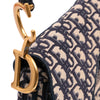 Dior Oblique Embroidered Canvas Saddle Bag Secondhand