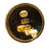 Chanel Gold Plated CC Round Clip on Earrings Secondhand