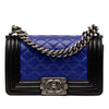 Chanel Small Bicolor Lambskin Boy Flap Secondhand