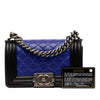 Chanel Small Bicolor Lambskin Boy Flap Secondhand