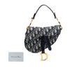 Dior Mini Oblique Canvas Saddle Bag Secondhand