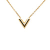 Secondhand Louis Vuitton Gold Plated Essential V Necklace