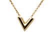Secondhand Louis Vuitton Gold Plated Essential V Necklace