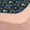 Gucci Small GG Embroidered Denim Floral Jackie 1961 Crossbody Secondhand