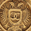 Chanel Gold Plated Rue Cambon Crest Clip On Earrings Secondhand
