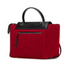 Celine Mini Felt and Calfskin Belt Satchel Secondhand