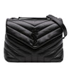 Saint Laurent Small Matelasse Calfskin Monogram Monochrome LouLou Shoulder Bag Secondhand