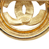 Secondhand Chanel Gold Plated CC Brooch