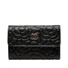Chanel CC Embossed Caviar Camellia Card Holder Secondhand