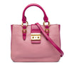 Miu Miu Bicolor Goatskin Madras Satchel Secondhand