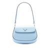 Prada Spazzolato Leather Cleo Flap Shoulder Bag Secondhand