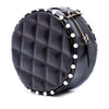 Chanel Quilted Calfskin Pearl Studded Round Clutch with Chain Secondhand