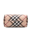 Secondhand Burberry Supernova Check Coated Canvas Boston Bag