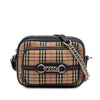 Burberry 1983 Knight Check Canvas and Calfskin Link Camera Bag Secondhand