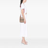 Burberry Haymarket Check Coated Canvas Lorne Bucket Bag Secondhand