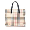 Burberry House Check Coated Canvas Tote Secondhand