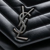Saint Laurent Medium Chevron Leather Monogram LouLou Shoulder Bag Secondhand