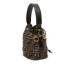 Fendi Mini Quilted Silk FF 1974 Mon Tresor Bucket Bag Secondhand