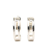 Gucci Sterling Silver Square G Cutout Hoop Earrings Secondhand